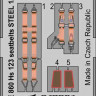 Eduard FE860 Hs 123 seatbelts STEEL 1/48