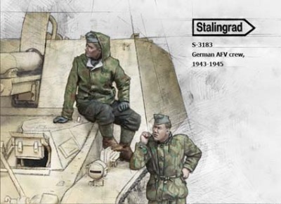 Stalingrad 3183 Германские танкисты, 2 фигуры 1:35