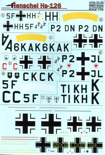 Print Scale 72-164 Henschel Hs 126 1/72