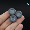 Quinta Studio QT43001 Комплект из 5 шин для семейства УАЗ-469 (Звезда) 1/43