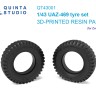 Quinta Studio QT43001 Комплект из 5 шин для семейства УАЗ-469 (Звезда) 1/43
