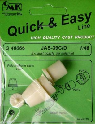 CMK Q48066 JAS-39C/ D Exhaust nozzle for Italeri Kit 1/48