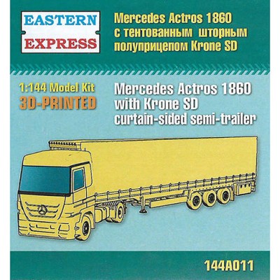 Восточный Экспресс 144A011 Mercedes Actros 1860 с тентованным шторным полуприцепом Krone SD 1/144