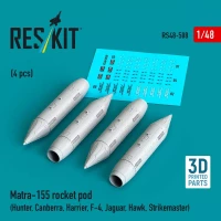 Reskit 48508 Matra-155 rocket pod (4 pcs.) 1/48