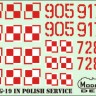 Model Maker Decals D144005 Mikoyan MiG-19 in Polish service 1/144