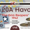 Dk Decals 48067 A-20A Havoc 'The Grim Reapers' (6x camo) 1/48