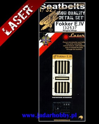 HGW 132537 Fokker E.IV - Seatbelts 1/32