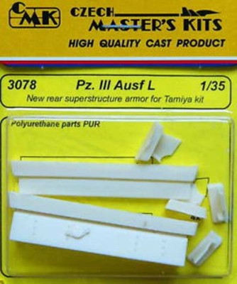 CMK 3078 Pz.Kpfw.III Ausf L New rear superstructure armorv for TAM 1/35