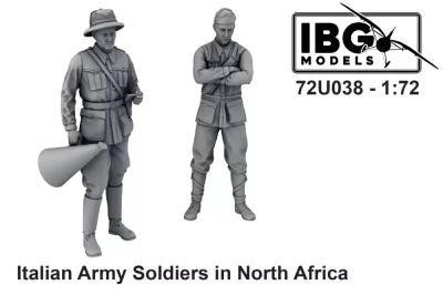 IBG Models U7238 Italian Army Soldiers in North Africa (2 fig) 1/72