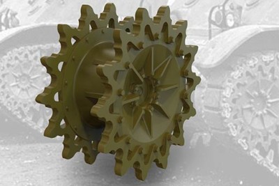 Fury Models 35006 US light tank M3A1/M3A3 Drive Sprockets (14-teeth, late) 1/35