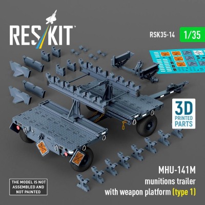 Reskit R35014 MHU-141M munitions trailer w/ weapon platform 1/35