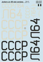 Print Scale 72-278 Junkers Ju-52 Civic - Part 2 (wet decals) 1/72