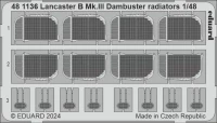 Eduard 481136 SET Lancaster B Mk.III Dambuster radiators (HKM) 1/48