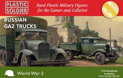Plastic Soldier WW2V20036	Грузовики ГАЗ, 6 шт 1/72