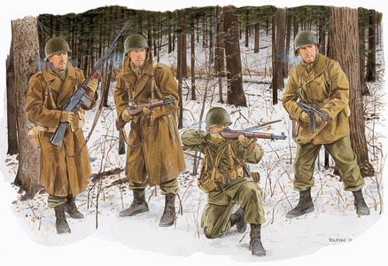 Dragon 6163 US paratroopers (101st airborne div., Bastogne, 1944)
