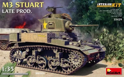 Miniart 35429 M3 Stuart Late Prod. w/ Interior Kit 1/35
