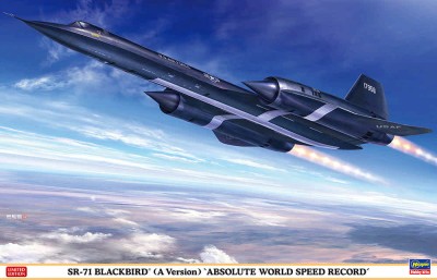 Hasegawa 02425 Cтратегический сверхзвуковой самолёт-разведчик ВВС США SR-71 BLACKBIRD (A Version) &quot;ABSOLUTE WORLD SPEED RECORD&quot; (Limited Edition) 1/72