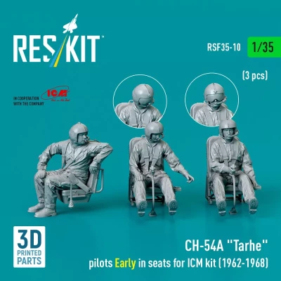 Reskit F35010 CH-54A 'Tarhe' pilots Early 1962-1968 (3 pcs) 1/35