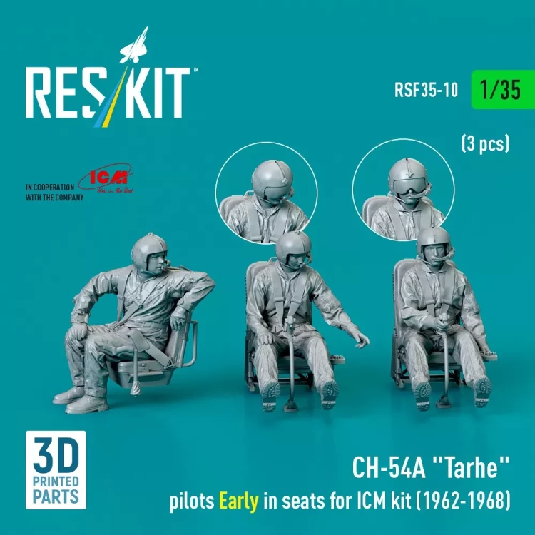 Reskit F35010 CH-54A 'Tarhe' pilots Early 1962-1968 (3 pcs) 1/35