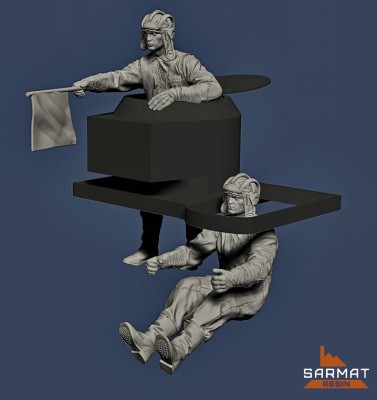 Sarmat Resin SRms35004 Набор 2 фигуры. Экипаж плавающих танков 1935-1941гг 1/35