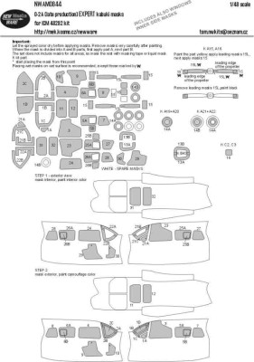 New Ware NWA-M0844 Маска O-2A late production EXPERT (ICM 48292) 1/48