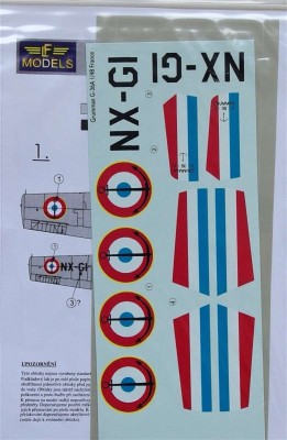 LF Model C48118 Decals Grumman G-36A France (TAM/HOBBYB) 1/48