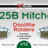 Dk Decals 72006 B-25B Mitchell - Doolitle Raiders (8x camo) 1/72