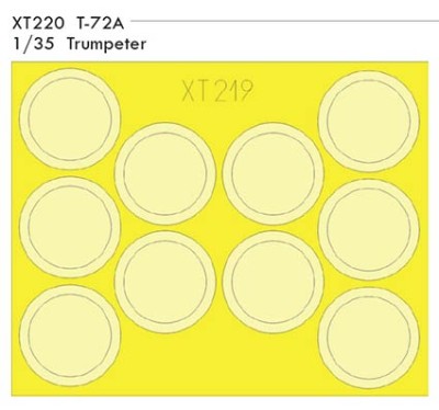 Eduard XT220 Mask 1/35 T-72A (TRUMP)