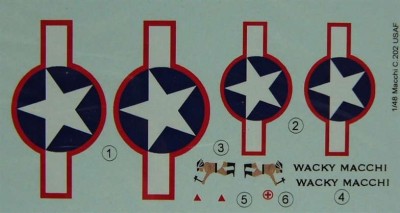 LF Model C4866 Decals Captured Macchi C.202 (HAS) 1/48