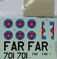 LF Model C72166 Decals T-33 Shooting Star over Playa Jiron 1/72