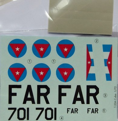 LF Model C72166 Decals T-33 Shooting Star over Playa Jiron 1/72