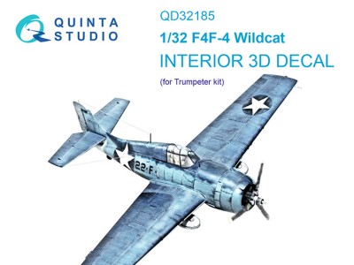 Quinta Studio QD32185 F4F-4 Wildcat (Trumpeter) 1/32