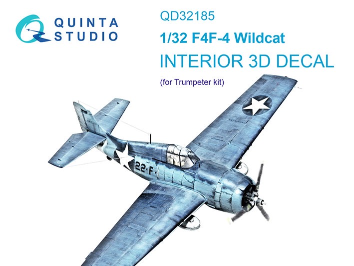 Quinta Studio QD32185 F4F-4 Wildcat (Trumpeter) 1/32