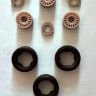 Reji Model JM927 Citroen C4 WRC - wheels,tires,discs (5 pcs.) 1/24