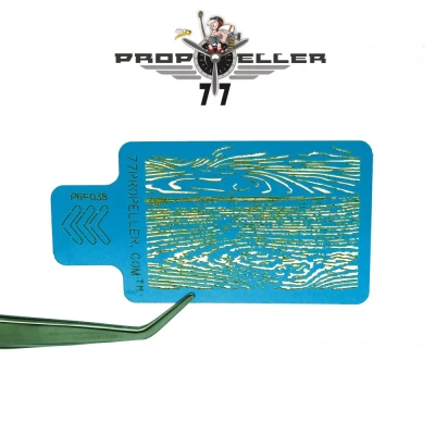 77 Propeller 77PRP038 Airbrush Stencils 'Wood TEXTURE' (60mm x 40mm)