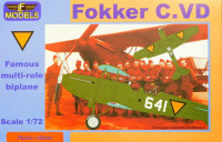 LF Model LFM-P7202 1/72 Fokker C.VD Holland - 1940 (4x camo)