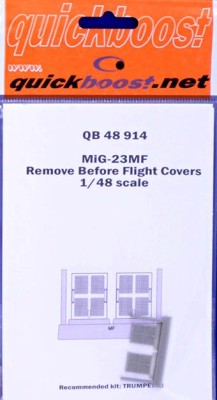QuickBoost QB48914 MiG-23MF remove before flight covers (TRUMP) 1/48