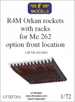 Lf Model 3D7261 R4M Orkan rockets w/ racks - front location 1/72