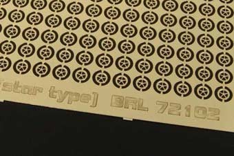 Brengun BRL72102 Tie down points (star type) US aircraft carrier 1/72