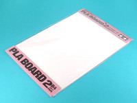 Tamiya 70146 Пластиковые листы (белые матовые) толщиной 2мм (2шт.), полистирин 36,4 х 25,7см