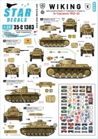 Star Decals 35-C1383 Wiking # 4.5. SS-Wiking in Caucasus 1942-43.Stabs kompanie Pz II Ausf.F, Pz.Bef.Wg III Ausf.H and Pz III Ausf.J 1/35