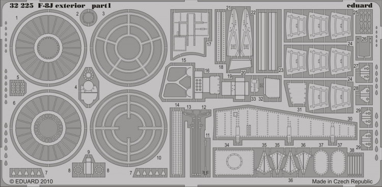 Eduard 32225 F-8j exterior TRU