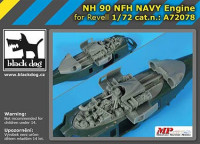 BlackDog A72078 NH 90 NFH Navy engine (REV) 1/72