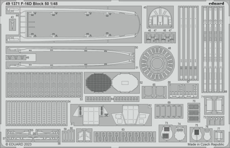 Eduard 491371 SET F-16D Block 50 (KIN) 1/48