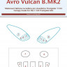 Peewit M144029 1/144 Canopy mask Avro Vulcan B.Mk2 (TRUMP)