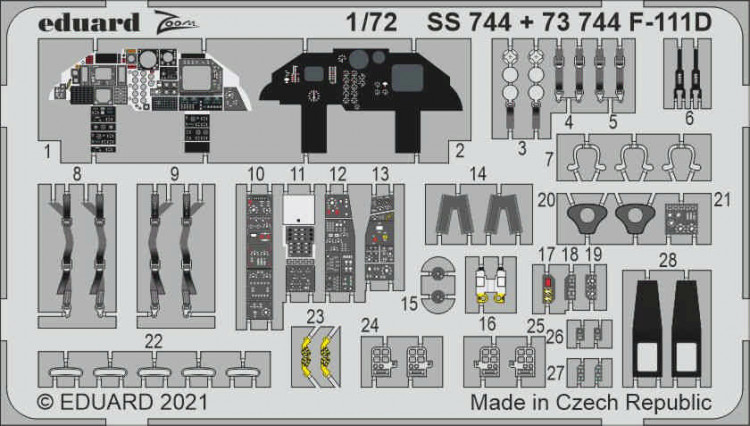 Eduard SS744 F-111D (HAS / H.2000) 1/72