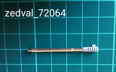 Zedval 72064 122 мм ствол Д-30 для Т-34-122 с дульным тормозом 1/72