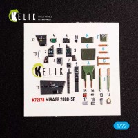 Reskit K72178 Mirage 2000-5F - interior 3D (MSVIT) 1/72