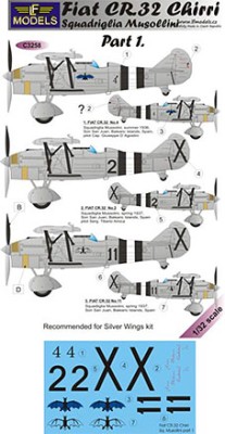 Lf Model C3258 Decals Fiat CR.32 Chirri Squadr.Musollini I. 1/32