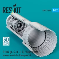 Reskit U72314 F-104 A,C,D,J,G Starfighter exh.nozzle (HAS) 1/72